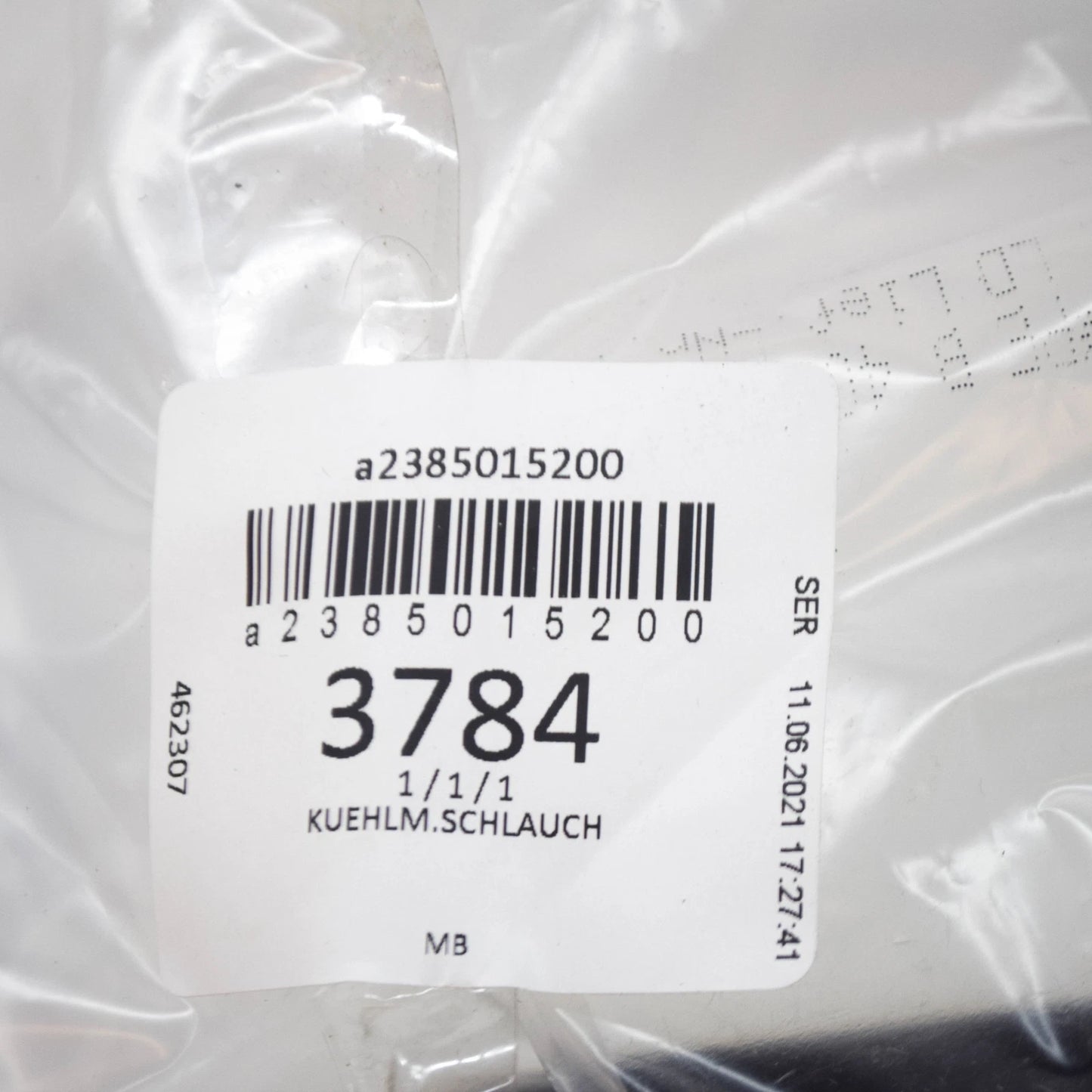 NEW MB E COUPE C238 LEFT WATER COOLANT RADIATOR HOSE A2385015200 ORIGINAL