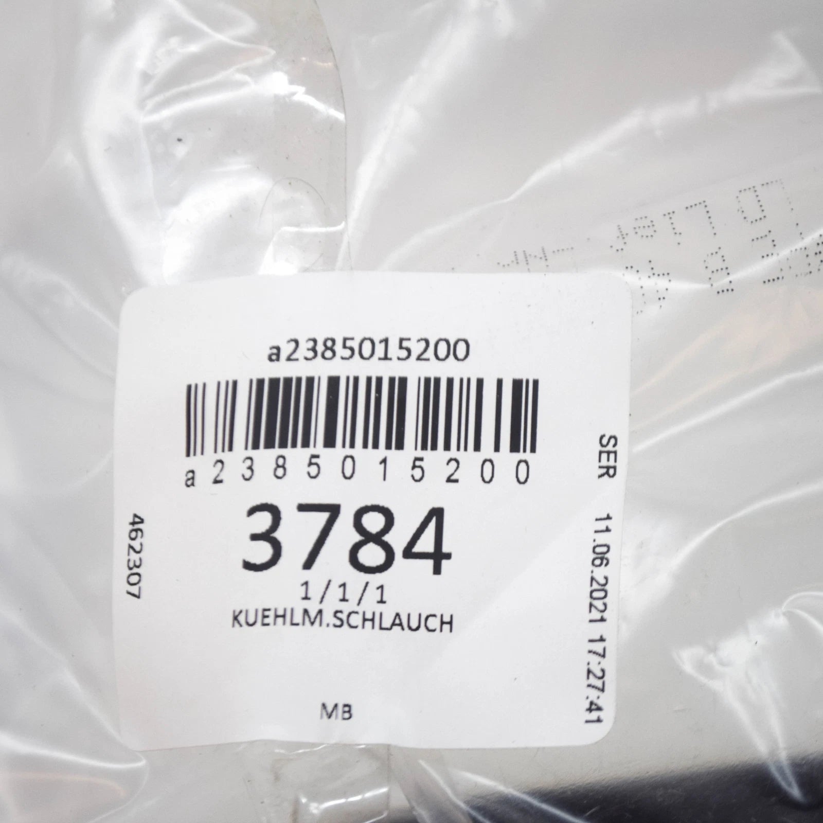 NEW MB E COUPE C238 LEFT WATER COOLANT RADIATOR HOSE A2385015200 ORIGINAL