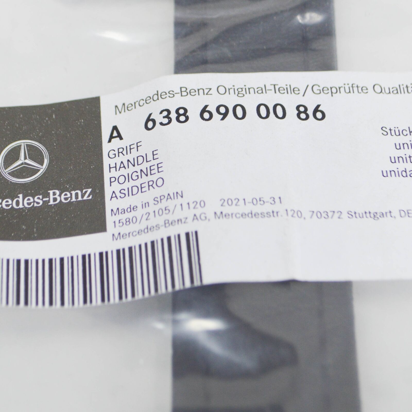 NEW MERCEDES-BENZ VITO W638 TAILGATE INSIDE HANDLE A6386900086 ORIGINAL