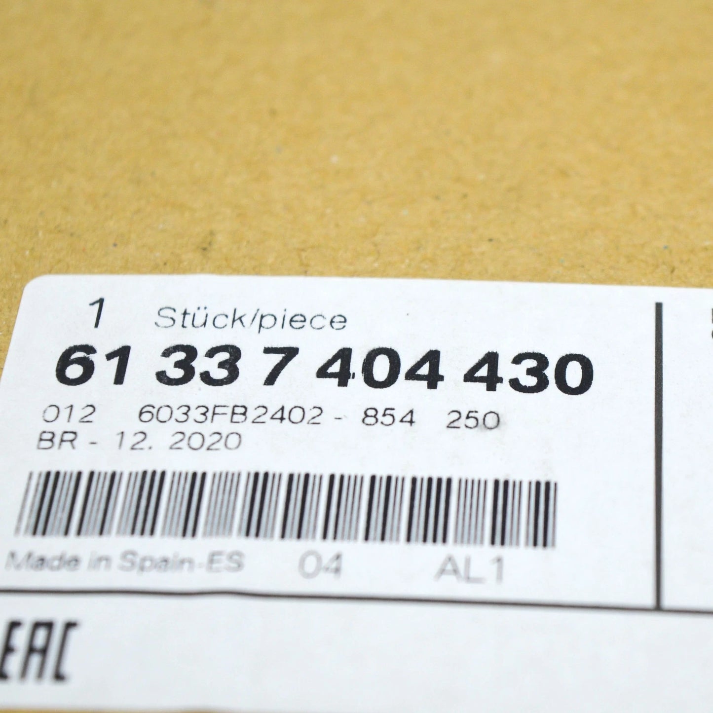 NEW BMW X3 G01 X3 M F97 LOW PITCH HORN SIGNAL 61337404430 ORIGINAL