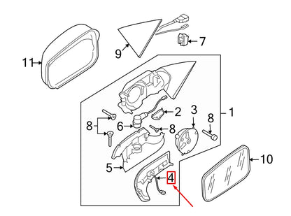 NEW VW PHAETON 3D FRONT RIGHT TURN LIGHT 3D0949102A ORIGINAL