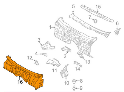 new bmw 5 touring e39 dash panel upper sound insulating 51488243776 original