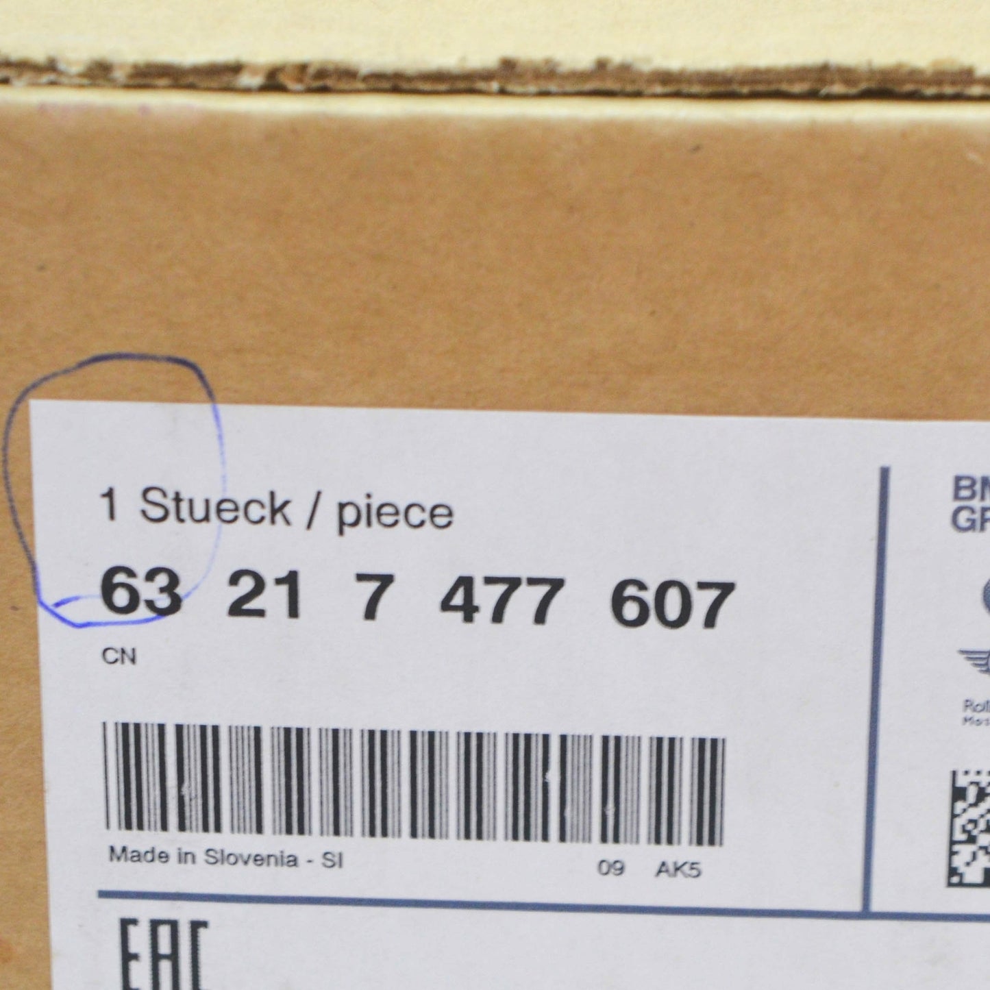 new bmw 4 coupe g22 rear left led trunk taillight lamp 63217477607 original