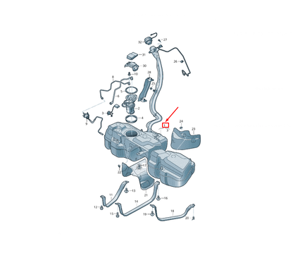 new audi q8 4mn fuel tank 4m0201060da original