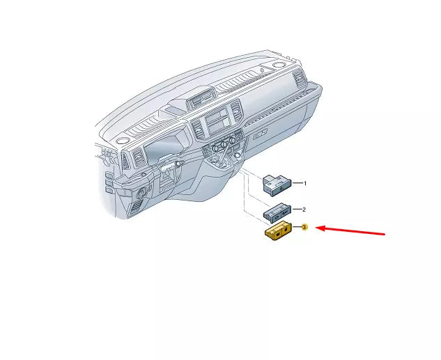 NEW VW CRAFTER SZ MK2 DASHBOARD SWITCH DUMMY COVER 7C0927211G1QB ORIGINAL