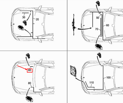 new mercedes-benz c coupe c205 voltage supply wiring harness a2055406522