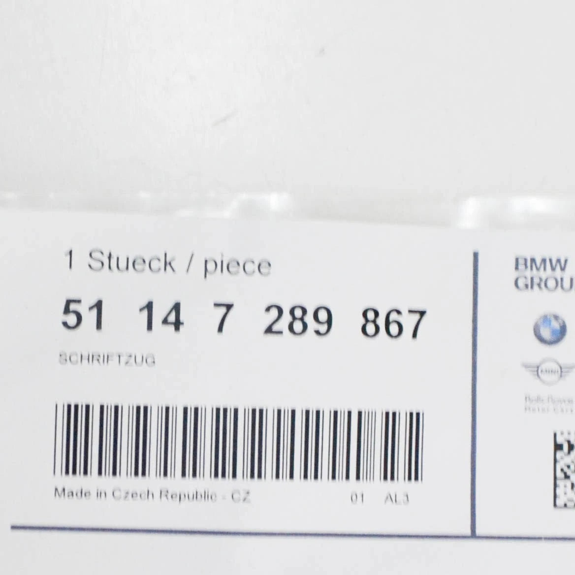 NEW BMW F30 F30N TRUNK LID 316D EMBLEM BADGE LOGO SIGN 7289867 51147289867