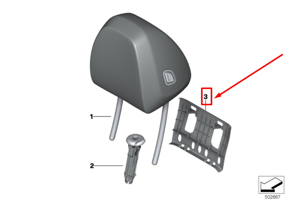 new bmw 3 g20, g28 seat body restraint base 7431545 52107431545 original
