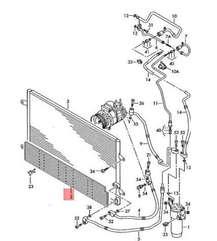 NEW VOLKSWAGEN PHAETON 3D AIR CONDENSER RADIATOR GRILLE 3D0820746