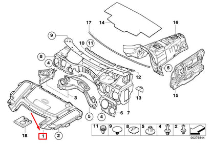 NEW BMW 3 CABRIO E93 ENGINE HOOD INSULATION 7259475 51487259475 ORIGINAL
