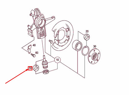 NEW MB ML W163 REAR AXLE SUSPENSION JOINT REPAIR KIT A1633500113 ORIGINAL
