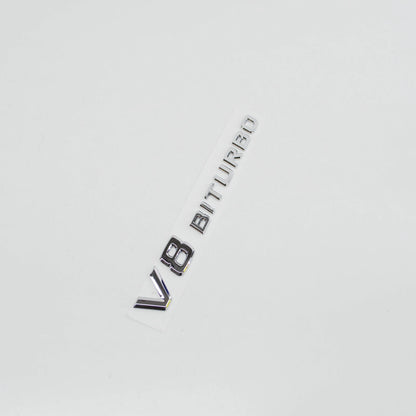 NEW MERCEDES-BENZ E 63 AMG W212 V8 BITURBO FENDER EMBLEM A2218171715 ORIGINAL