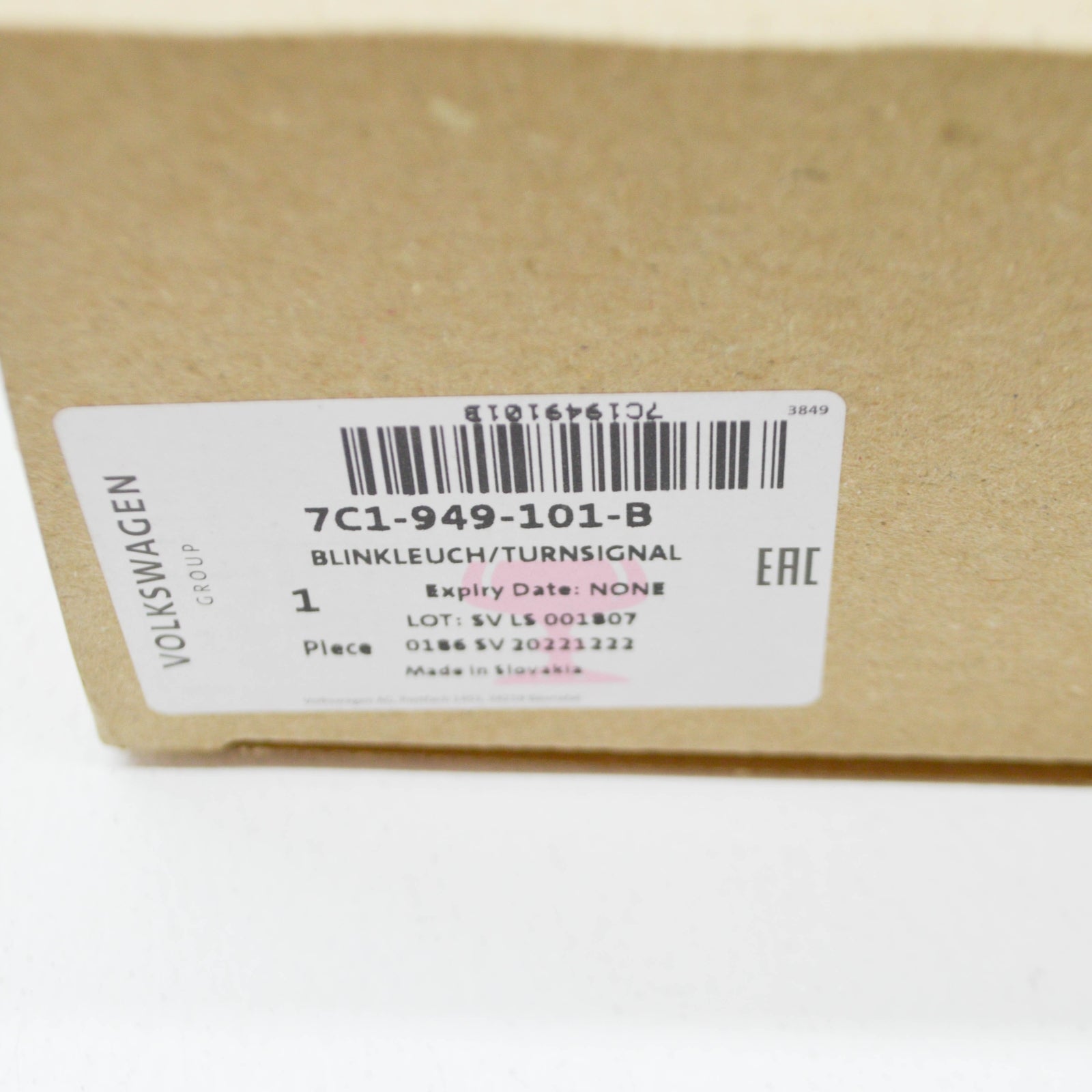 NEW VW CRAFTER FLATBED SZ FRONT LEFT DOOR MIRROR TURN INDICATOR 7C1949101B