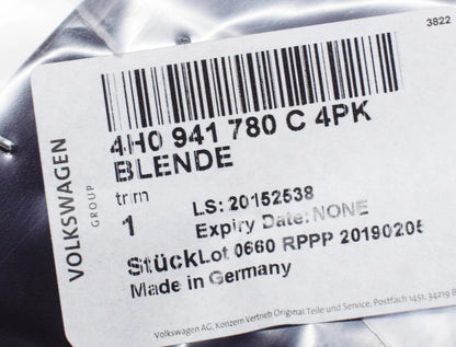 NEW AUDI A8 4H REAR RIGHT TAIL LIGHT TRIM 4H0941780C4PK ORIGINAL