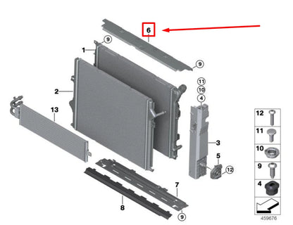 NEW BMW 2 CABRIO F23 RADIATOR MOUNT BRACKET 8625432 17118625432 ORIGINAL