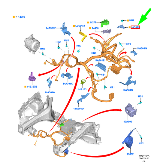 new ford s-max mk2 battery management system control unit 5534220 original