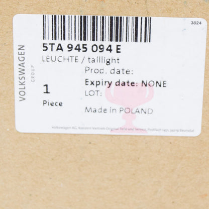 NEW VW TOURAN 5T1 REAR RIGHT TAILLIGHT 5TA945094E ORIGINAL