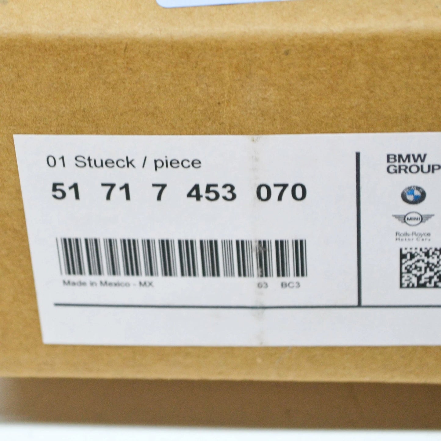 NEW BMW X5 G05 LEFT UNDERFLOOR PANELLING BRACKET 51717453070 ORIGINAL