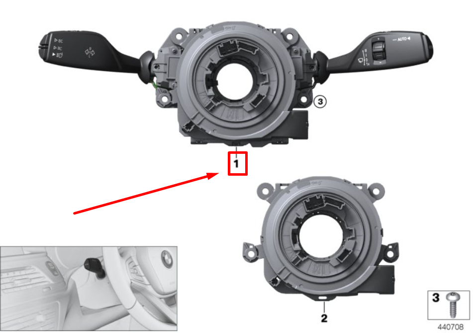 new bmw 7 g11, g12 steering column switch cluster 61316821579 6821579 original