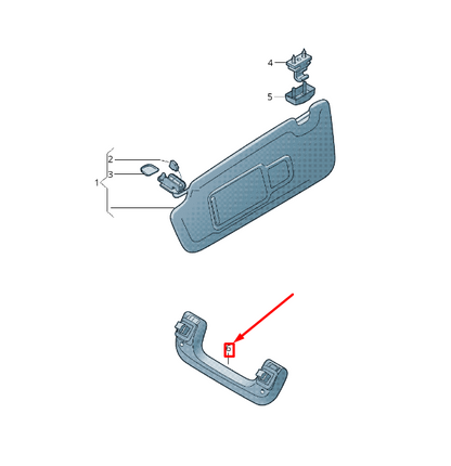 NEW AUDI A3 SPORTBACK 8V FRONT LEFT ROOF GRAB HANDLE 8V08576074PK ORIGINAL