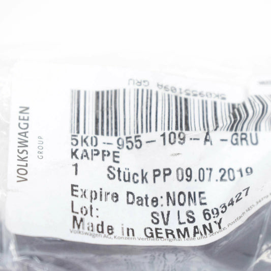 NEW VW GOLF MK6 LEFT HEADLIGHT WASHER COVER 5K0955109AGRU ORIGINAL