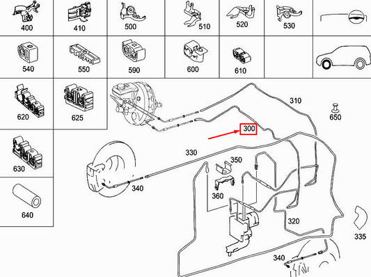 new mercedes-benz r w251 brake line a2514202926 original
