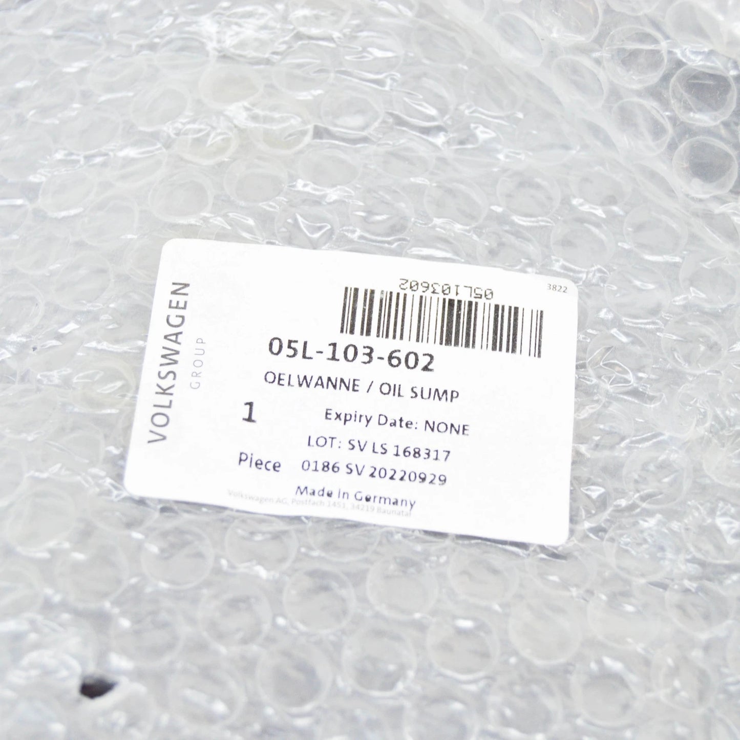 NEW VOLKSWAGEN ARTEON 3H7 ENGINE CRANKCASE OIL PAN LOWER PART 05L103602 ORIGINAL