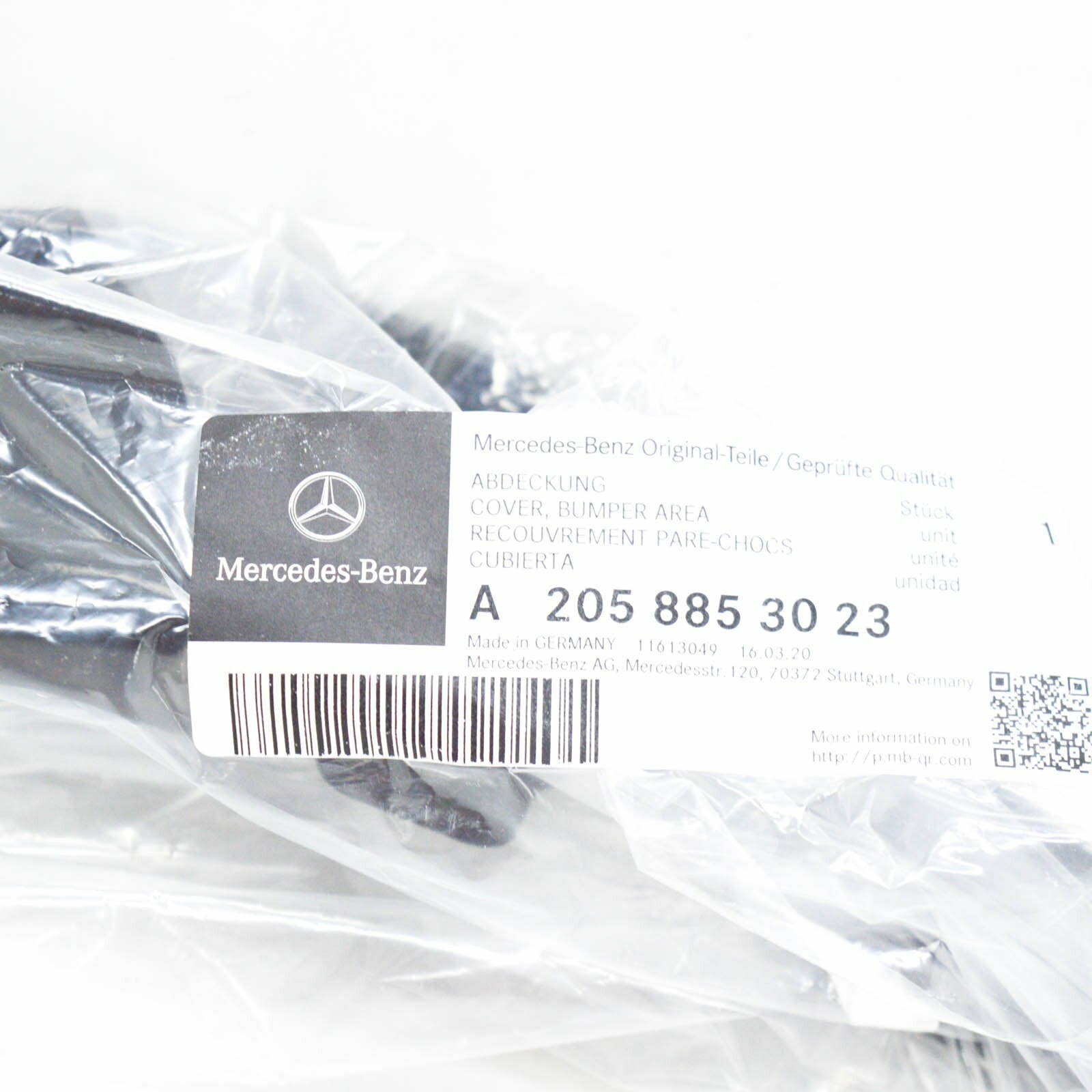 NEW MERCEDES-BENZ C W205 REAR BUMPER RIGHT FILLER COVER A2058853023 ORIGINAL