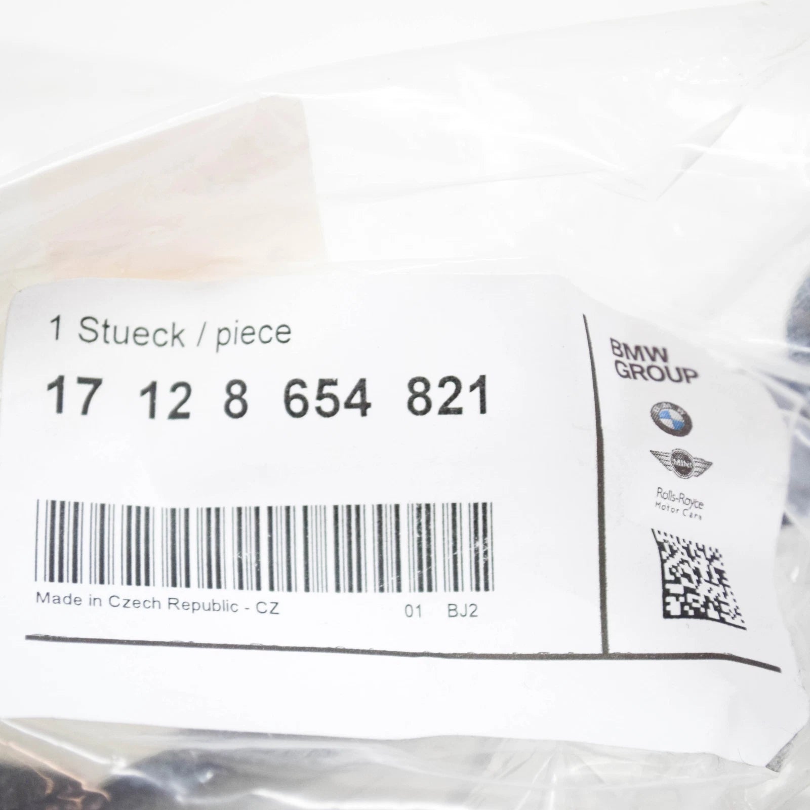 NEW BMW 3 G20, G28 LEFT SIDE WATER AUXILIARY RADIATOR HOSE 17128654821 ORIGINAL