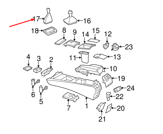 NEW MERCEDES-BENZ C W204 SELECTOR LEVER HANDLE A20426775109E38 ORIGINAL