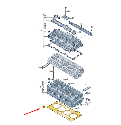 new cupra formentor cylinder head gasket 05l103383m original