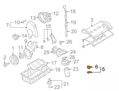 NEW AUDI A3 8P1 OIL FILLER CAP 06B103485C ORIGINAL