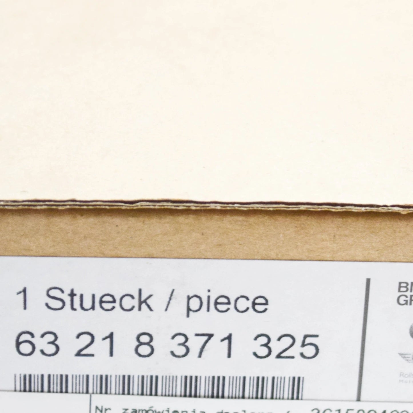 NEW BMW 5 E39 REAR LEFT BULB SOCKET 8371325 63218371325 ORIGINAL