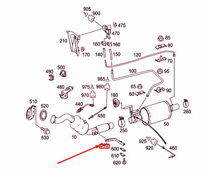 NEW MERCEDES-BENZ SPRINTER 906 EXHAUST SYSTEM BRACKET A9064923941 ORIGINAL