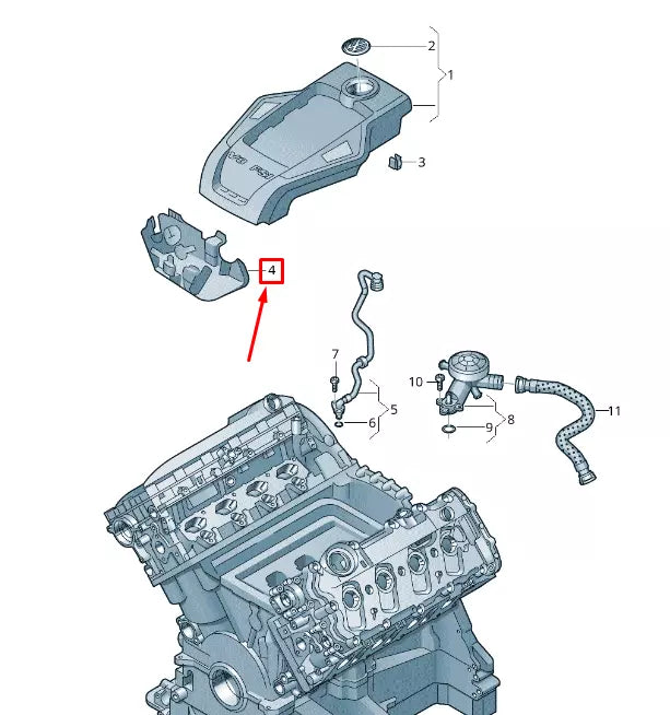 NEW VW TOUAREG 7P MK2 ENGINE COVER 079103925AJ