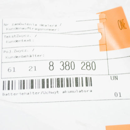 NEW BMW 3 COMPACT E36 BATTERY HOLD DOWN 61218380280 8380280 ORIGINAL