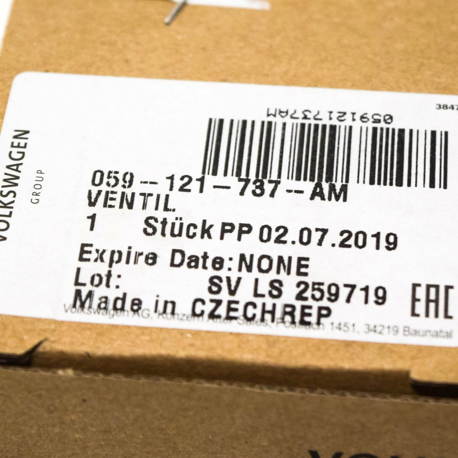 NEW AUDI Q5 8R COOLANT REGULATING VALVE 059121737AM