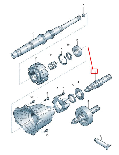 NEW AUDI A6 AVANT C7 REAR AXLE SHAFT 0B4409809H ORIGINAL