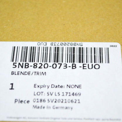 NEW VW TIGUAN AD FRONT DASH DISPLAY CONTROL UNIT TRIM LHD 5NB820073BEUO ORIGINAL