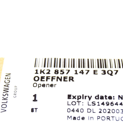 NEW VOLKSWAGEN GOLF MK6 GROVE BOX HANDLE 1K2857147E3Q7 2010 RHD ORIGINAL