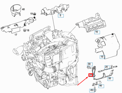 NEW MERCEDES-BENZ VITO W639 ENGINE HOUSING COVERING BRACKET A6420161038 ORIGINAL