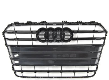 NEW AUDI A5 B8 FRONT CENTER GLOSSY BLACK/CHROME GRILLE 8T0853651KT94