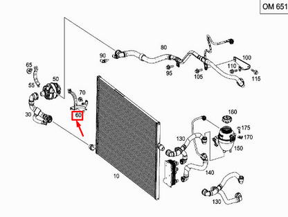 NEW MERCEDES-BENZ C W205 COOLING WATER PUMP BRACKET A2055013020 ORIGINAL