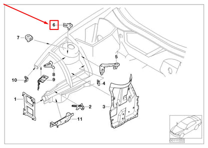 NEW BMW Z4 E85 FRONT RIGHT STRUT BRACE MOUNT 7193040 41007193040 ORIGINAL