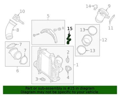 MERCEDES-BENZ E C-CLASS TURBOCHARGER INTERCOOLER PIPE A2640180200