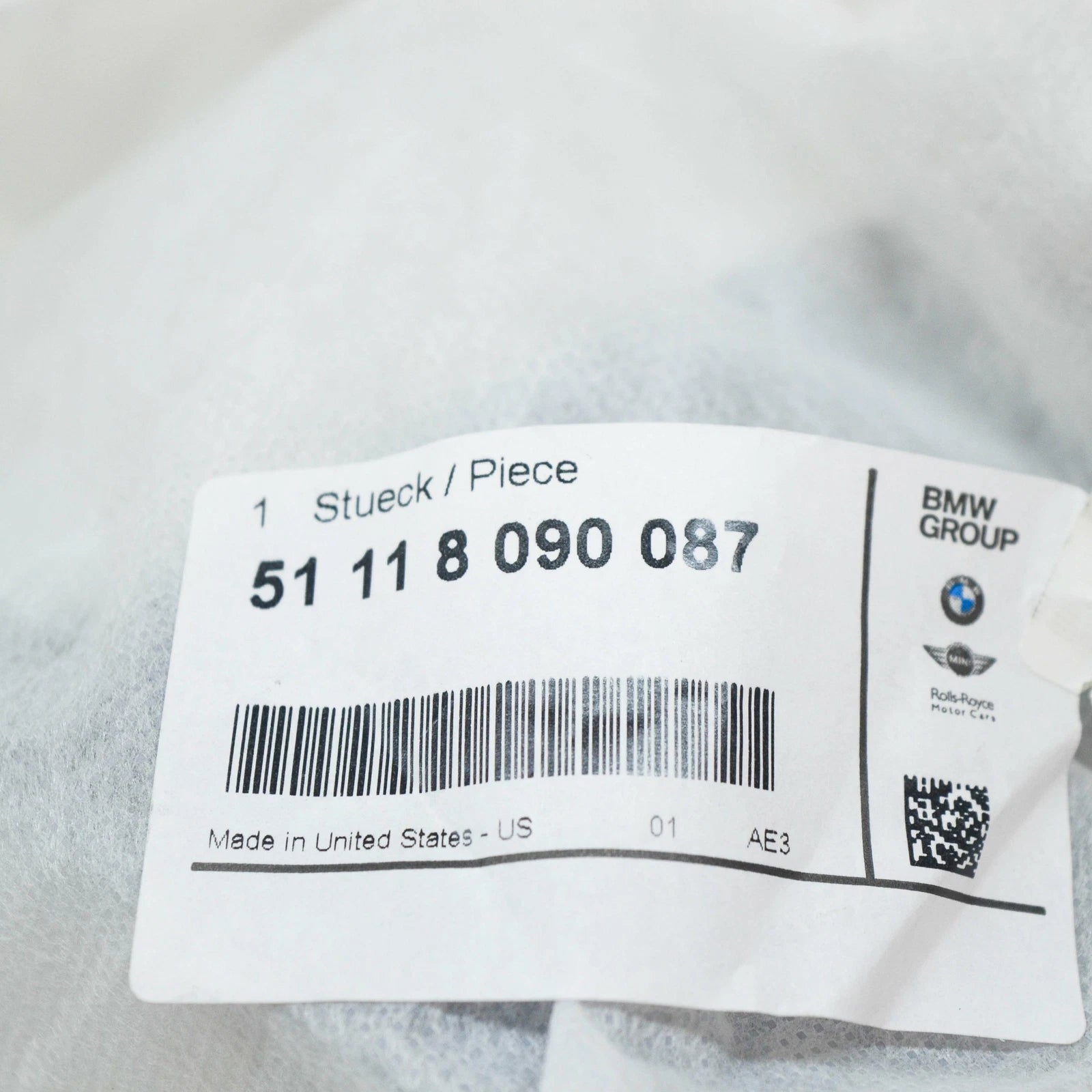 NEW BMW X7 G07 M FRONT BUMPER LEFT AIR GRILLE FINISHER TRIM 51118090087 ORIGINAL