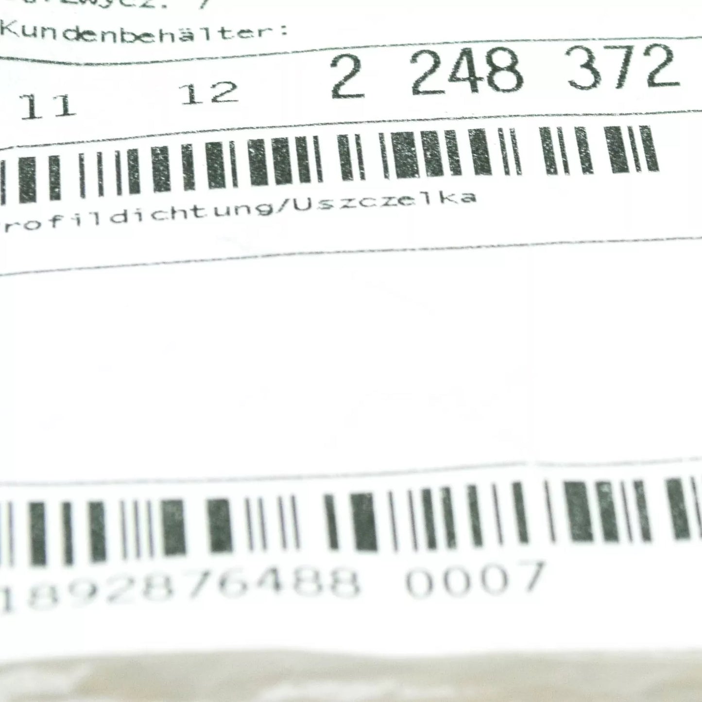 NEW BMW 7 E65 CYLINDER HEAD COVER GASKET 11122248372 ORIGINAL