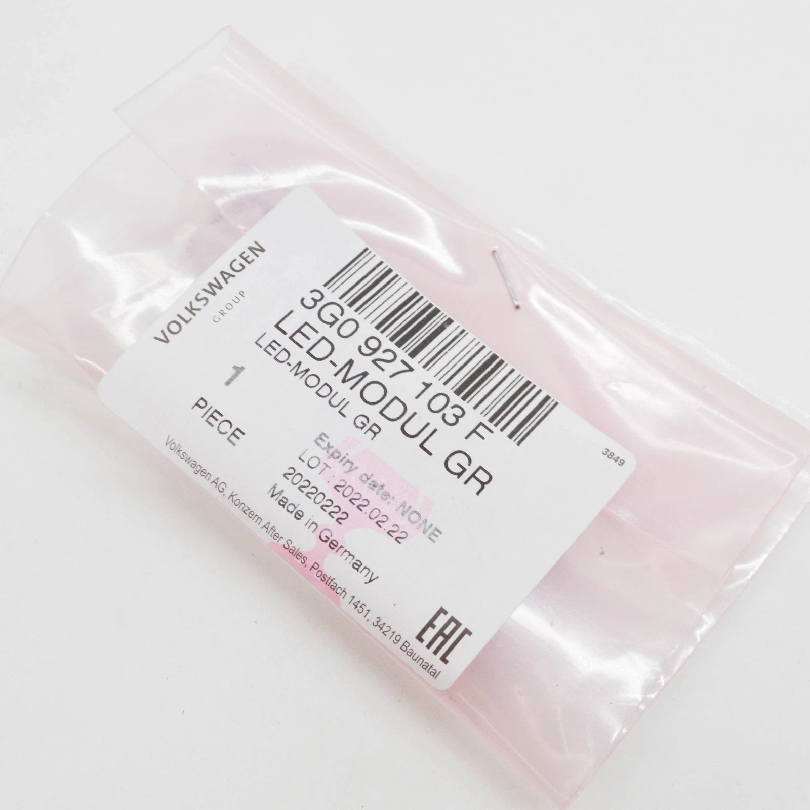 NEW VOLKSWAGEN ARTEON 3H7 FRONT RIGHT LED MODULE UNIT 3G0927103F 2019 ORIGINAL