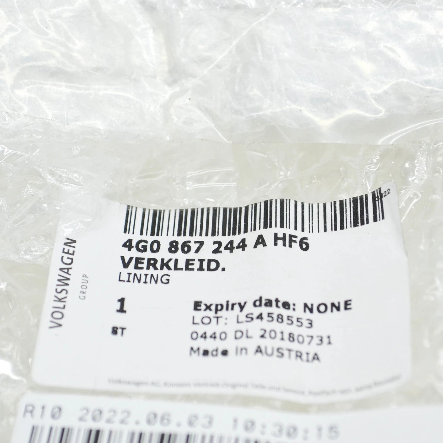 NEW AUDI A6 AVANT C7 RIGHT UPPER B PILLAR TRIM 4G0867244AHF6