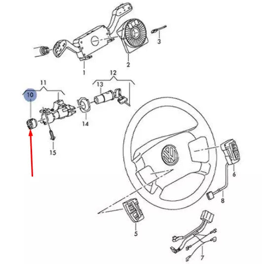 NEW AUDI A4 B7 IGNITION STARTER SWITCH 4B0905849